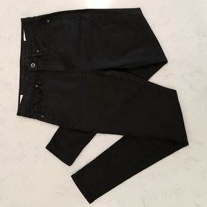 Outland Denim Black High Waisted Skinny Jeans Size: 28